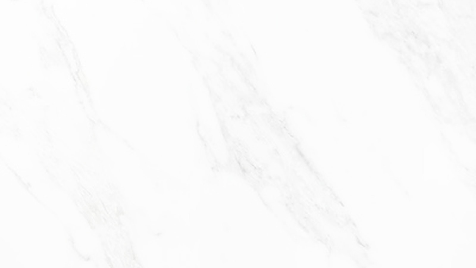 White marble background with subtle gray veining.