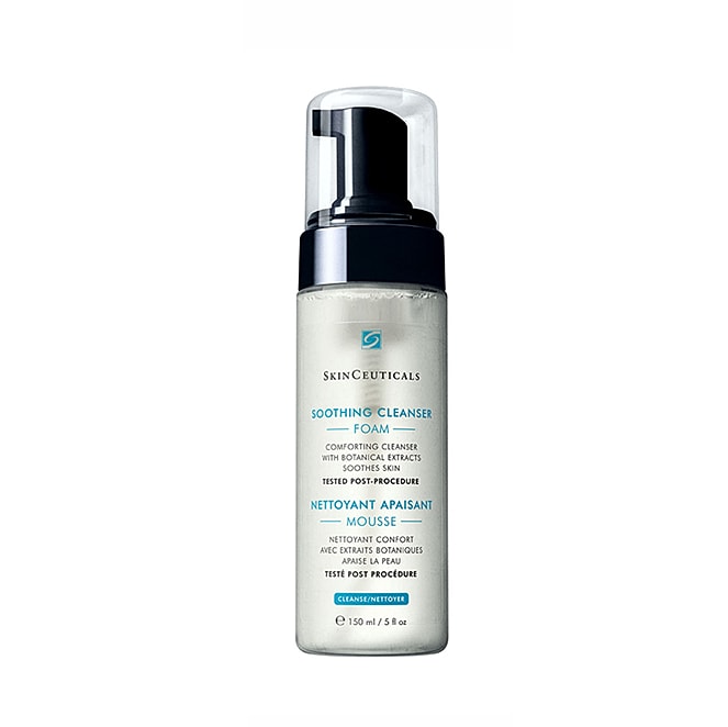 Soothing foam cleanser for sensitive skin.