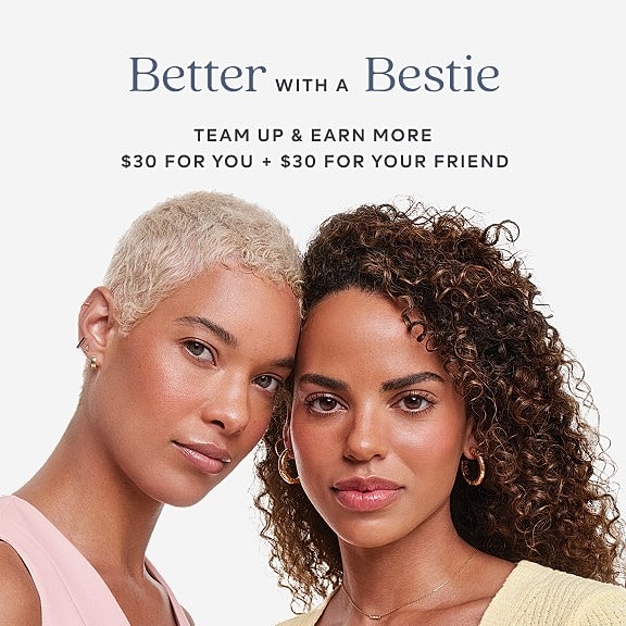 Friends promoting a referral program together.
